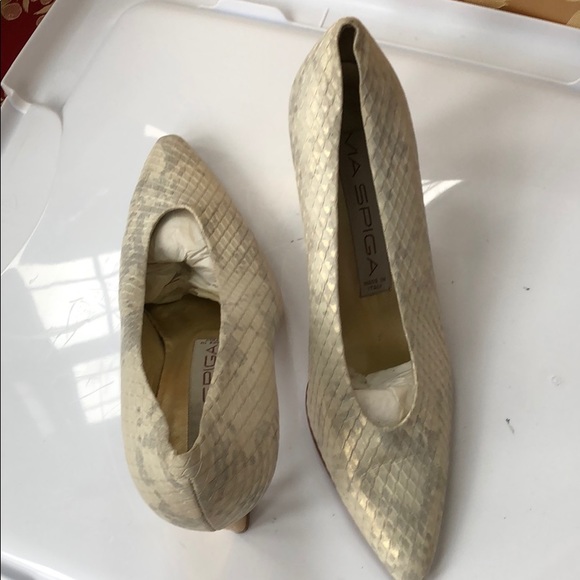 Via Spiga high heel snake-print shoes size 5 1/2B - Picture 2 of 8